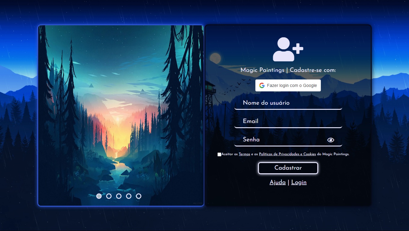 Projeto web Design Cadastro & login